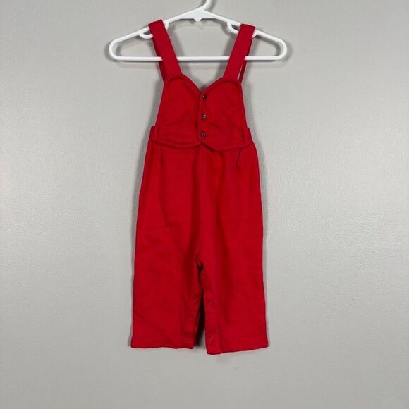 Vintage Carters Red Baby Romper Jumper Small 6-9 Months Holiday Christmas - Picture 1 of 3